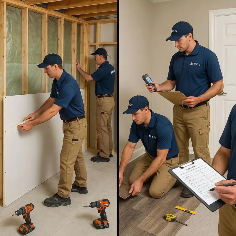 Repairs and Reconstruction process in Palmer Heights, PA